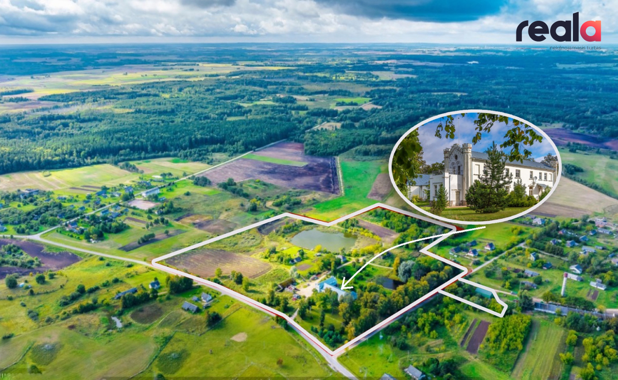 Parduodamas 1275 kv.m ploto dvaras Ignalinos raj. Meikštų k., Dvaro g. 11