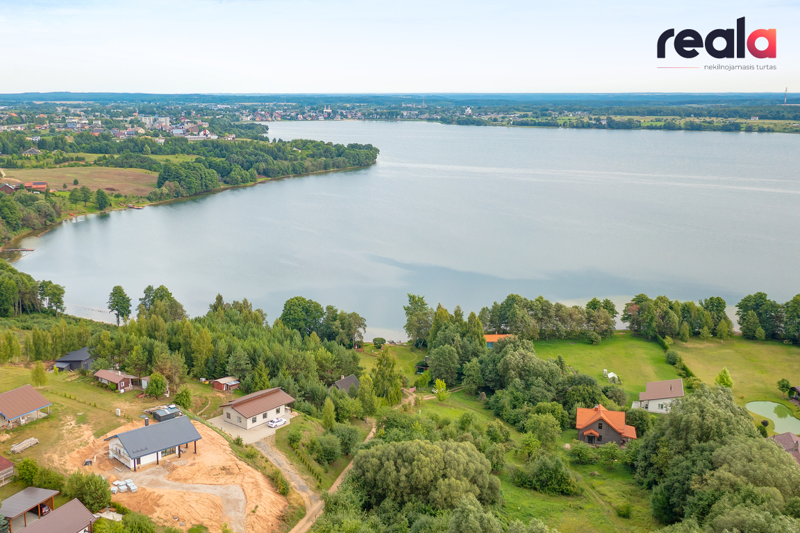 Parduodamas naujos statybos gyvenamasis namas su Vievio ežero panorama Ežero g., Vievininkų k., Elektrėnų r.sav., 79.91 kv.m ploto, 1 aukštai